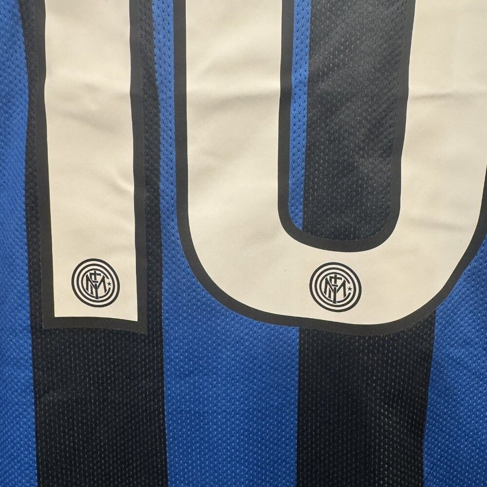 INTER MILAN HOME 2010 #10 Sneijder FOOTBALL SHIRT SOCCER JERSEY NIKE Sz XL New - Picture 8 of 11
